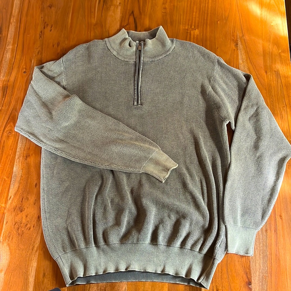 F/X Fusion waffle knit cotton sweater